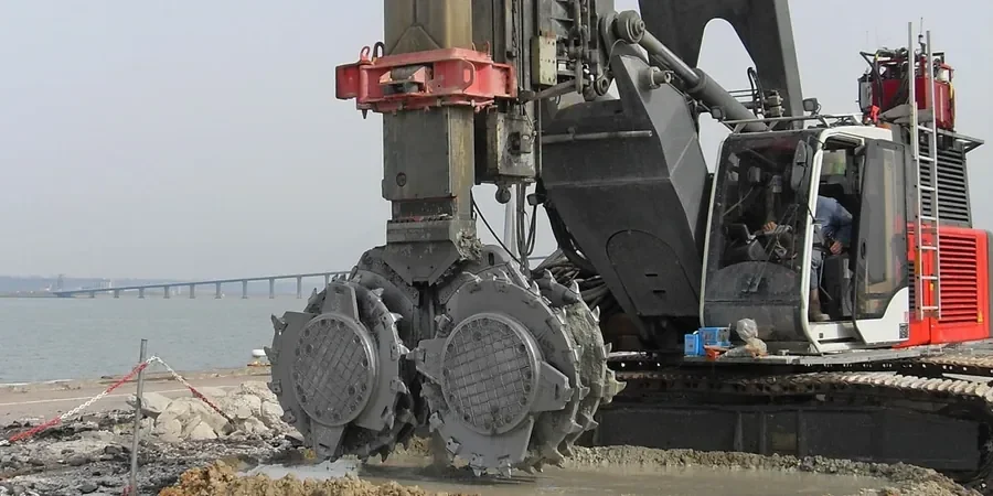 Illustrative image of Deep Soil Mixing (DSM) design in Ballarat