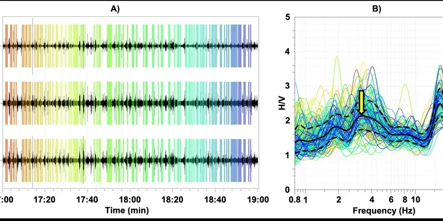 Illustrative image of HVSR microtremor survey (Nakamura method) in Ballarat