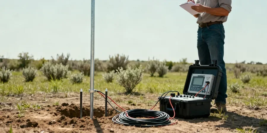 Illustrative image of Electrical resistivity / VES (Vertical Electrical Sounding) in Ballarat
